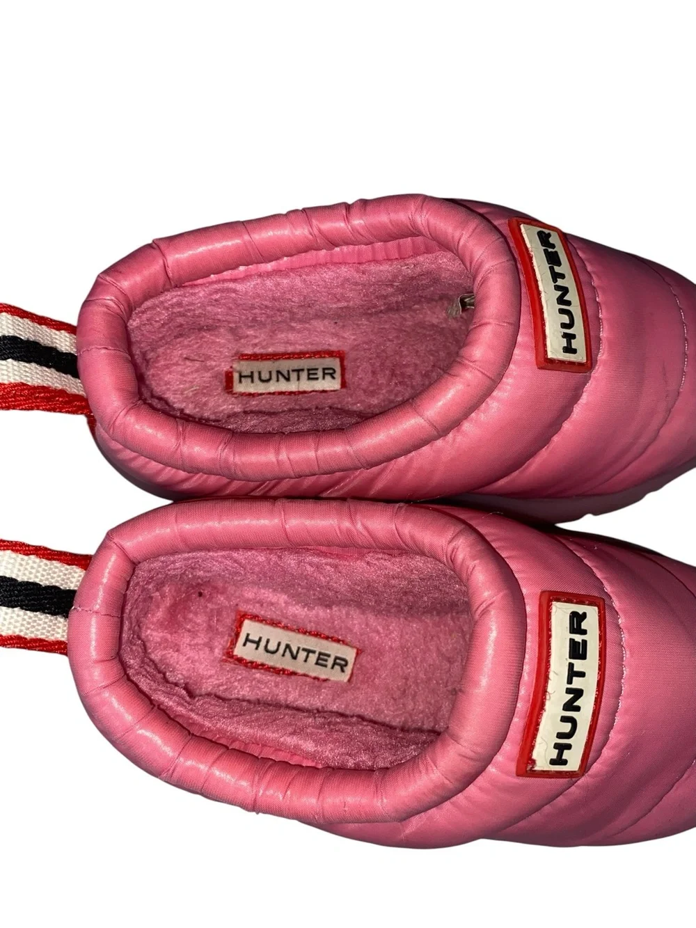 Hunter Cody Mule Toddler Size 9 Slip-On Shoe Pink Fleece Lined Water Resistant